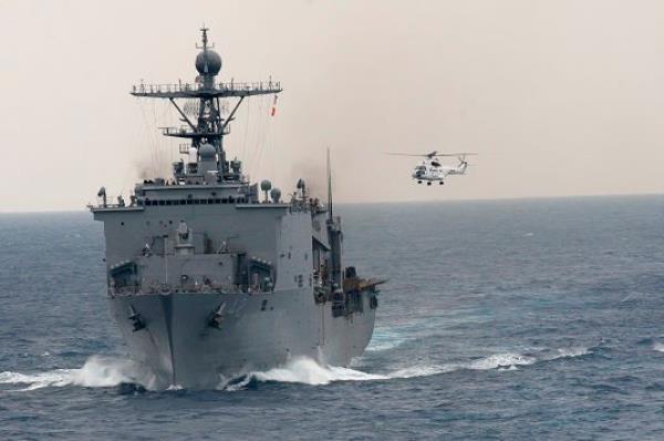 汤森德失踪前驻扎的USS Germantown号。
