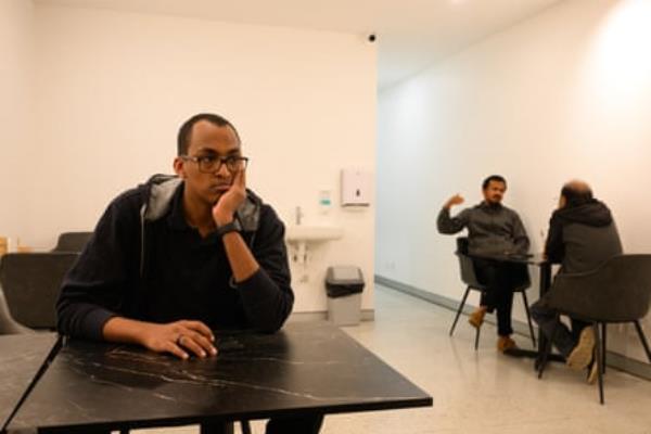 Hassan takes a break from his hectic work schedule.